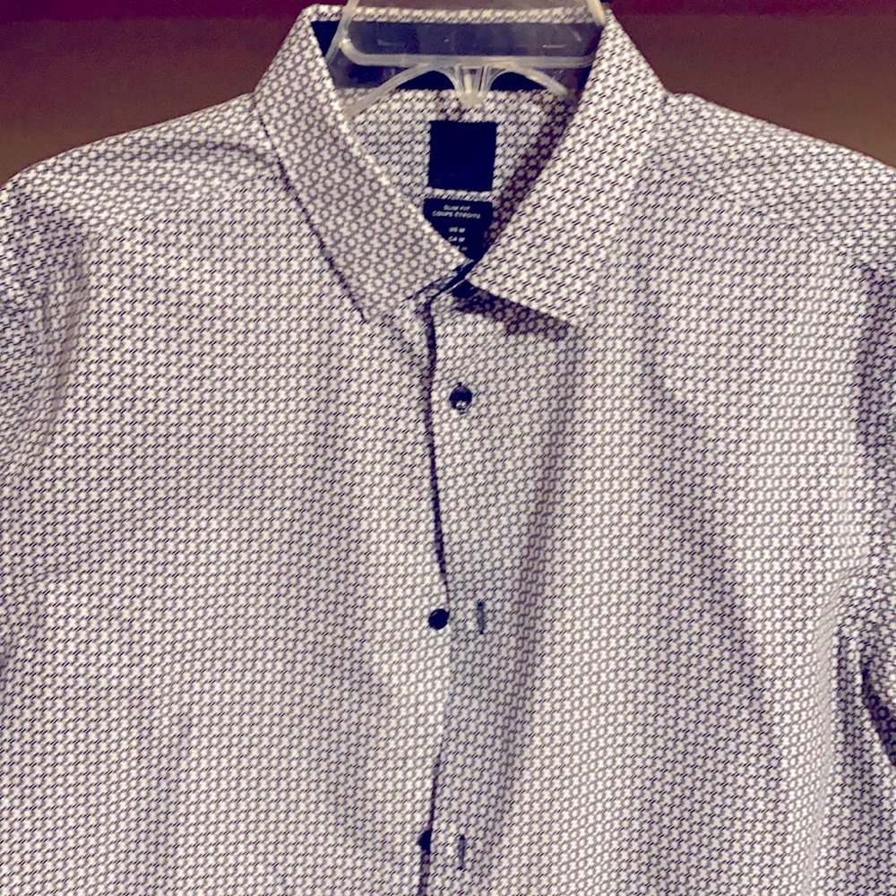 Black and white Medium Dress shirt H&M